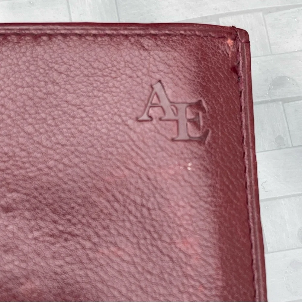 SOLD ALLEN Edmonds Genuine Leather travel passport holder wallet checks tickets - Picture 6 of 15